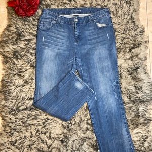 Lane Bryant Vintage Light Wash Straight Jeans Sz 22